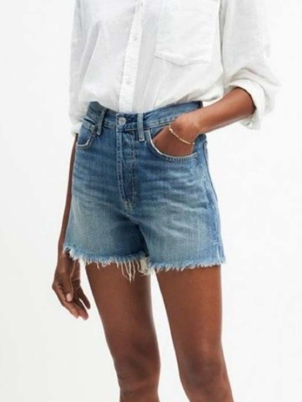 7 For All Mankind Easy Ruby Cut Off Short